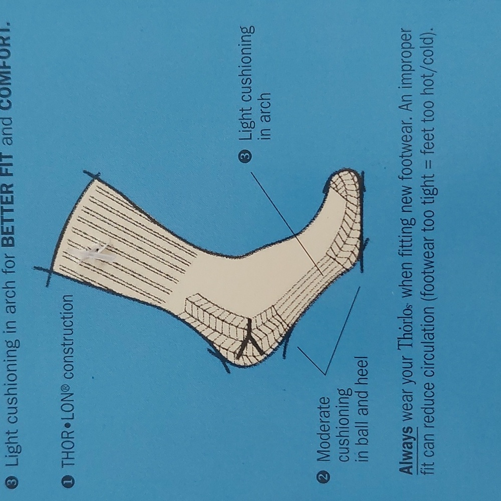 THORLO Moderate Cushion USPS Ankle Socks (SET OF 3) NWT - Picture 4 of 11